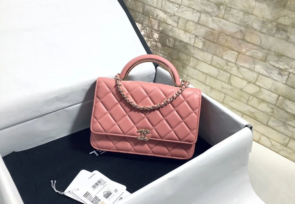 Pink Hand-Held Cross Bag J58116