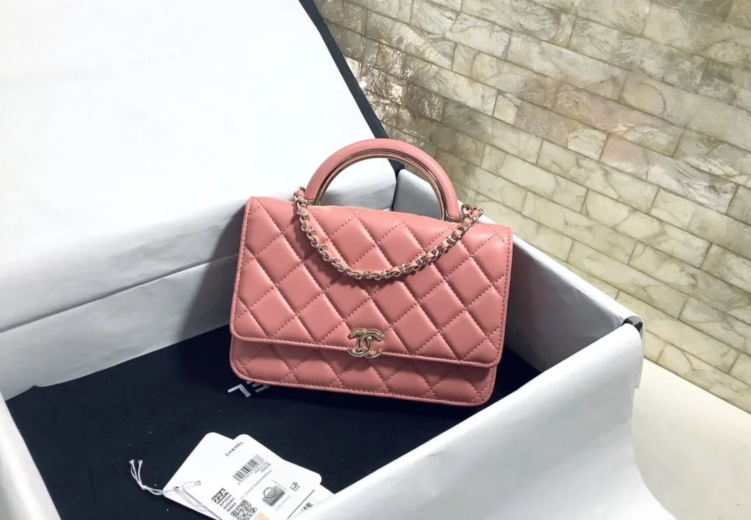 Pink Hand-Held Cross Bag J58116