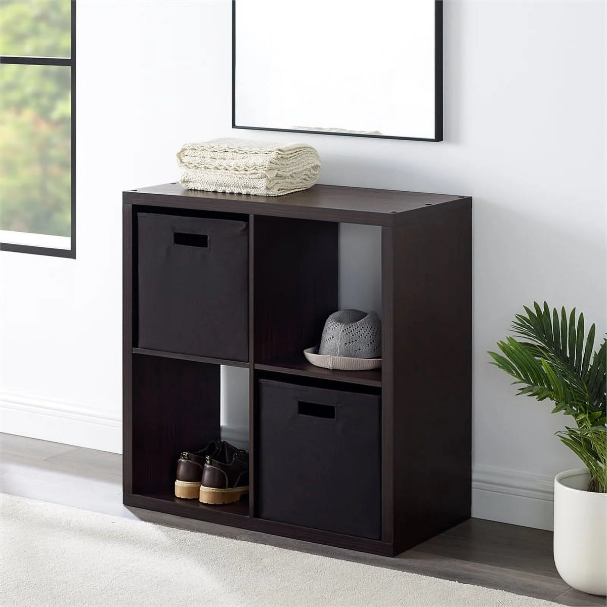 Espresso Wood Storage Cabinet N88556