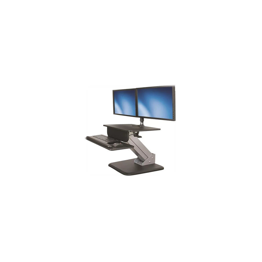 30 inch Sit-to-Stand Workstation Black/Silver N9381