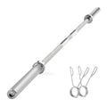 7Ft Olympic Barbell 700lbs Capacity Chrome 2Inch Diameter U8291