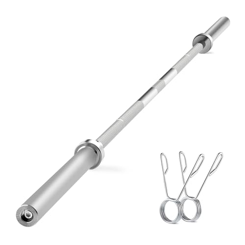 7Ft Olympic Barbell 700lbs Capacity Chrome 2Inch Diameter U8291