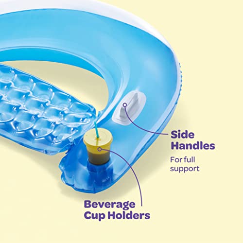 Inflatable Pool Float Chair with Cup Holders & Handles N40782