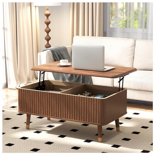 Lift Top Coffee Table with Storage Shelf I57491