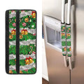 4 Piece Christmas Tree Jingle Bell Refrigerator Door Handle Cover P792