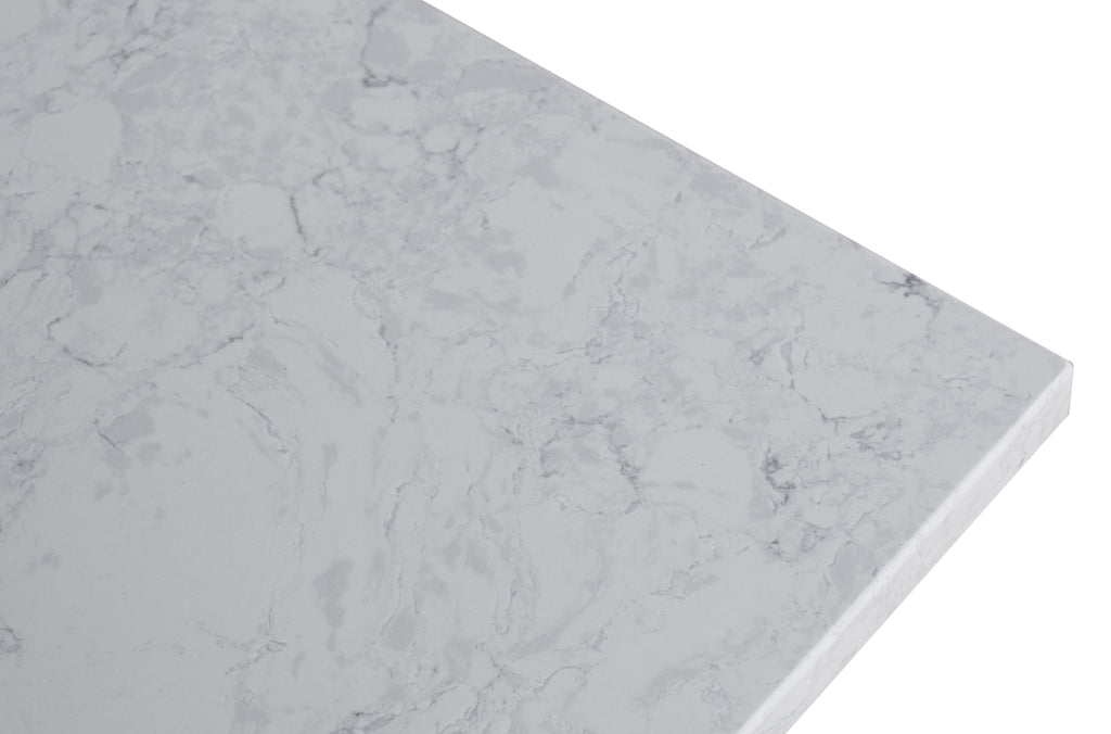 37in Grey Engineered Stone Vanity Top with Ceramic Sink V95249
