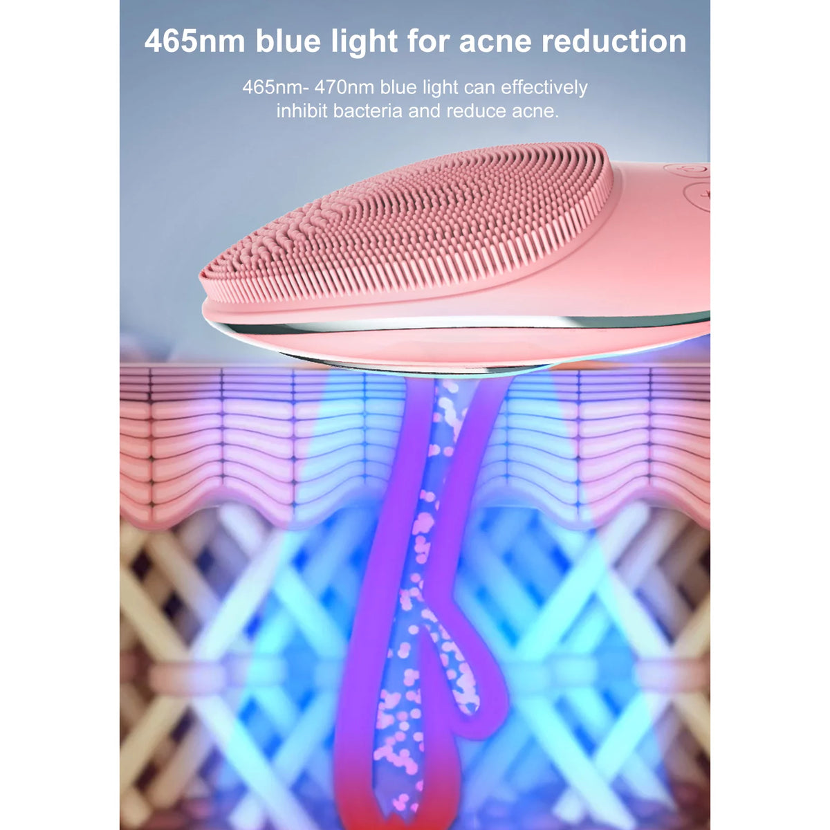 Silicone Vibrating Facial Cleanser D64189