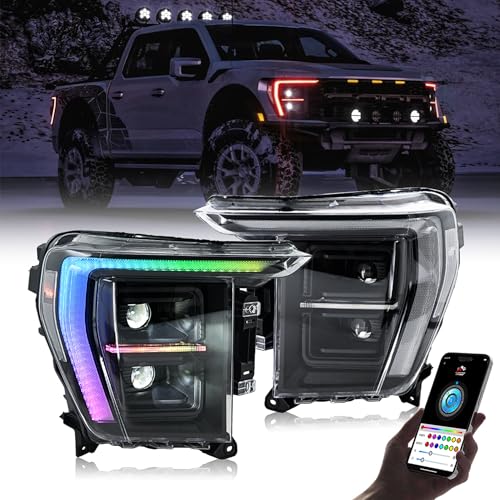 LED Headlights for F150 2021-2024 with Sequential Turn Signal S1861