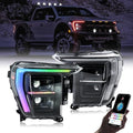 LED Headlights for F150 2021-2024 with Sequential Turn Signal S1861