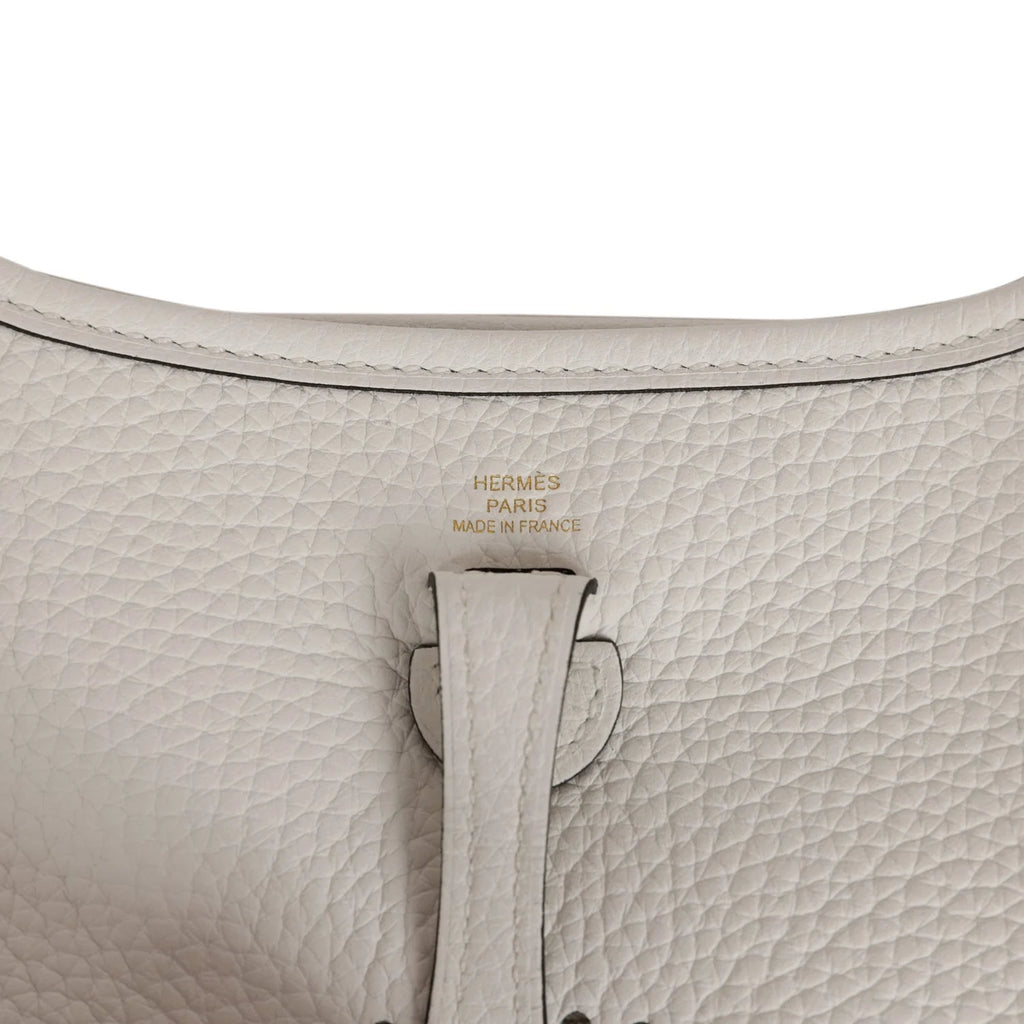 White Clemence Leather Bag K743