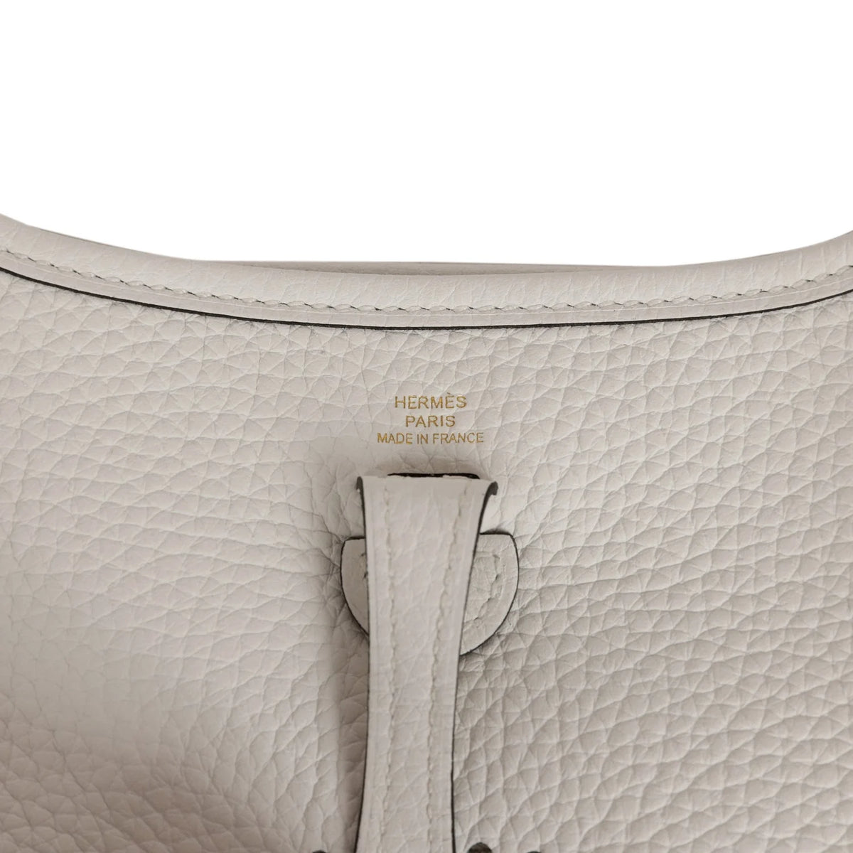 White Clemence Leather Bag K743