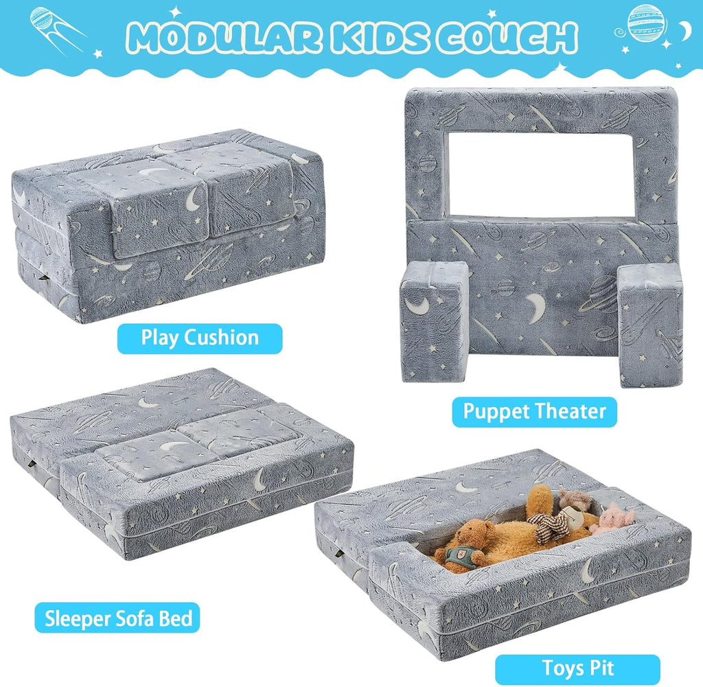 Glow in The Dark 3 in 1 Kids Sofa V174