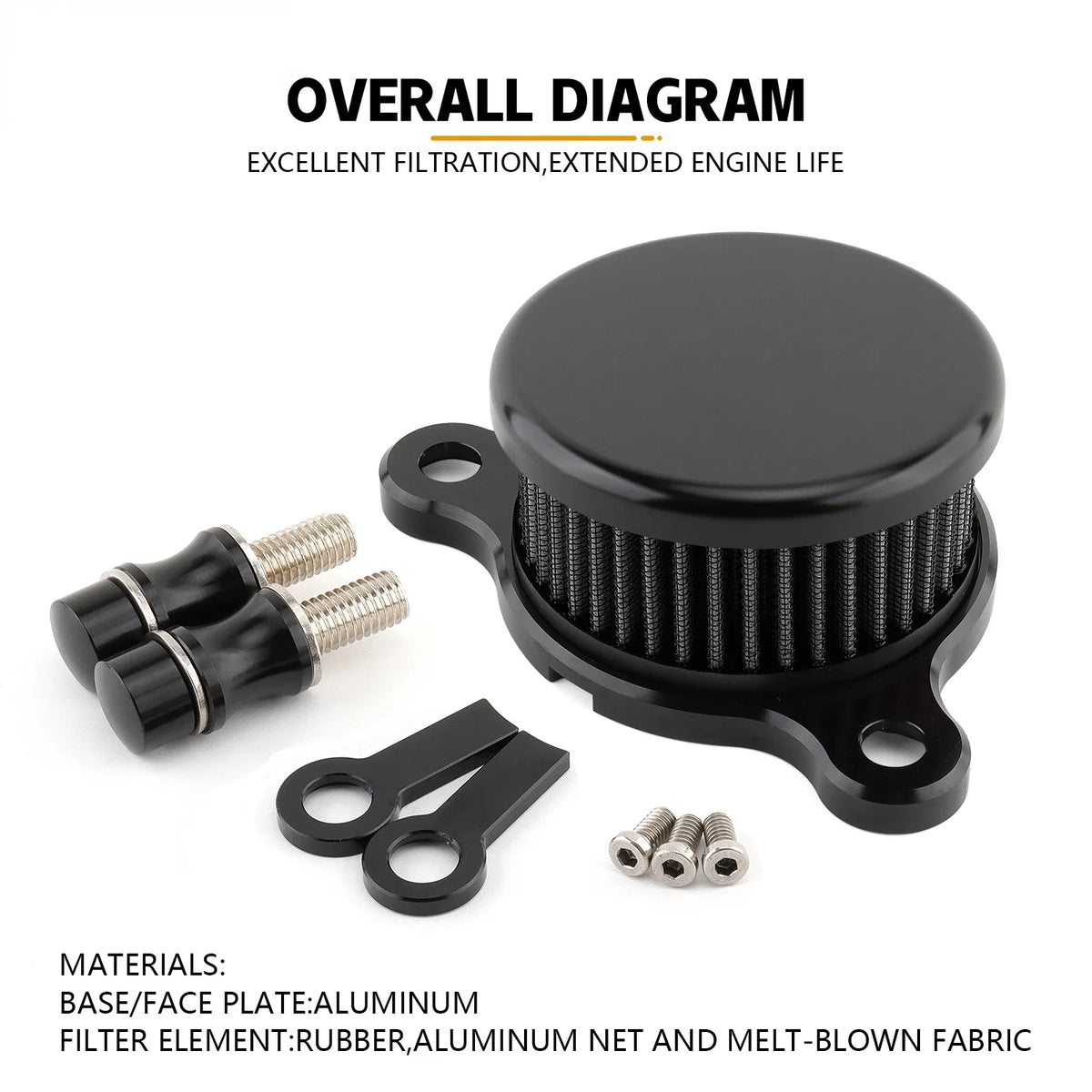 Air Filter Cleaner System Intake Kit M353