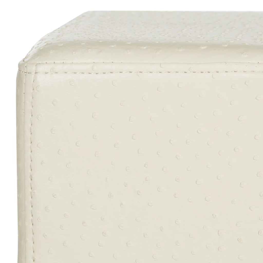 Faux Ostrich Tray Ottoman U904444