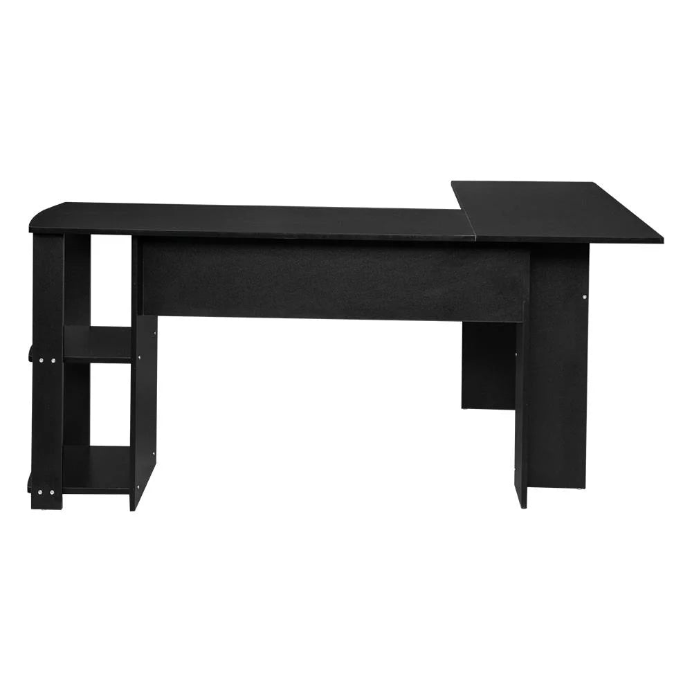 L-Shaped Computer Desk with Bookshelves N6123