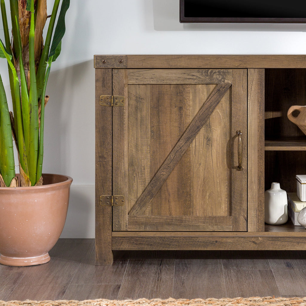 Modern Farmhouse Barn Door TV Stand P505848