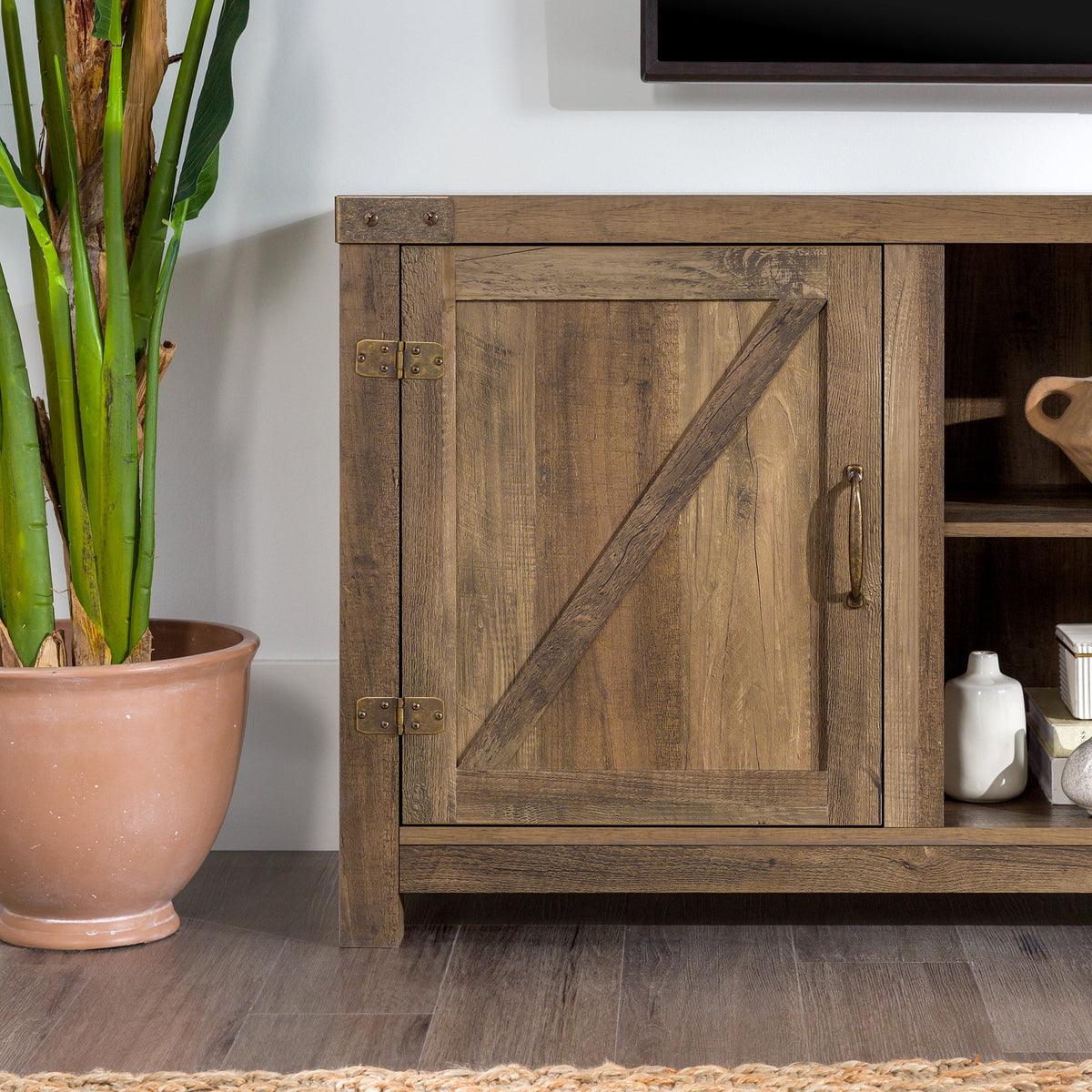 Modern Farmhouse Barn Door TV Stand P505848