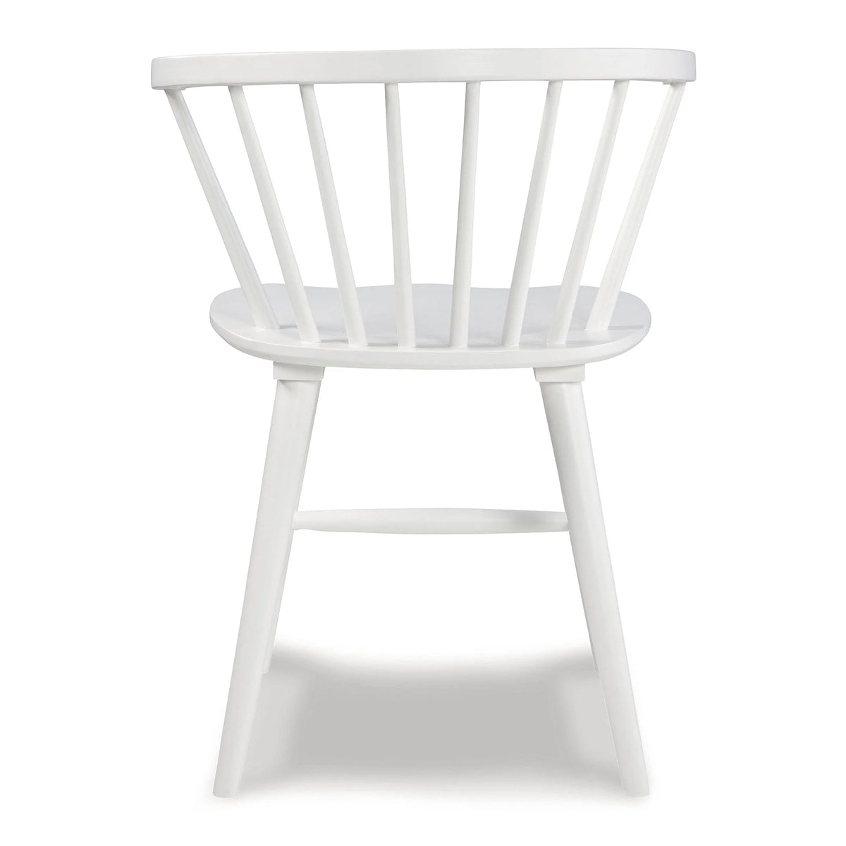 White Spindle Back Dining Chair Set of 2 X4929