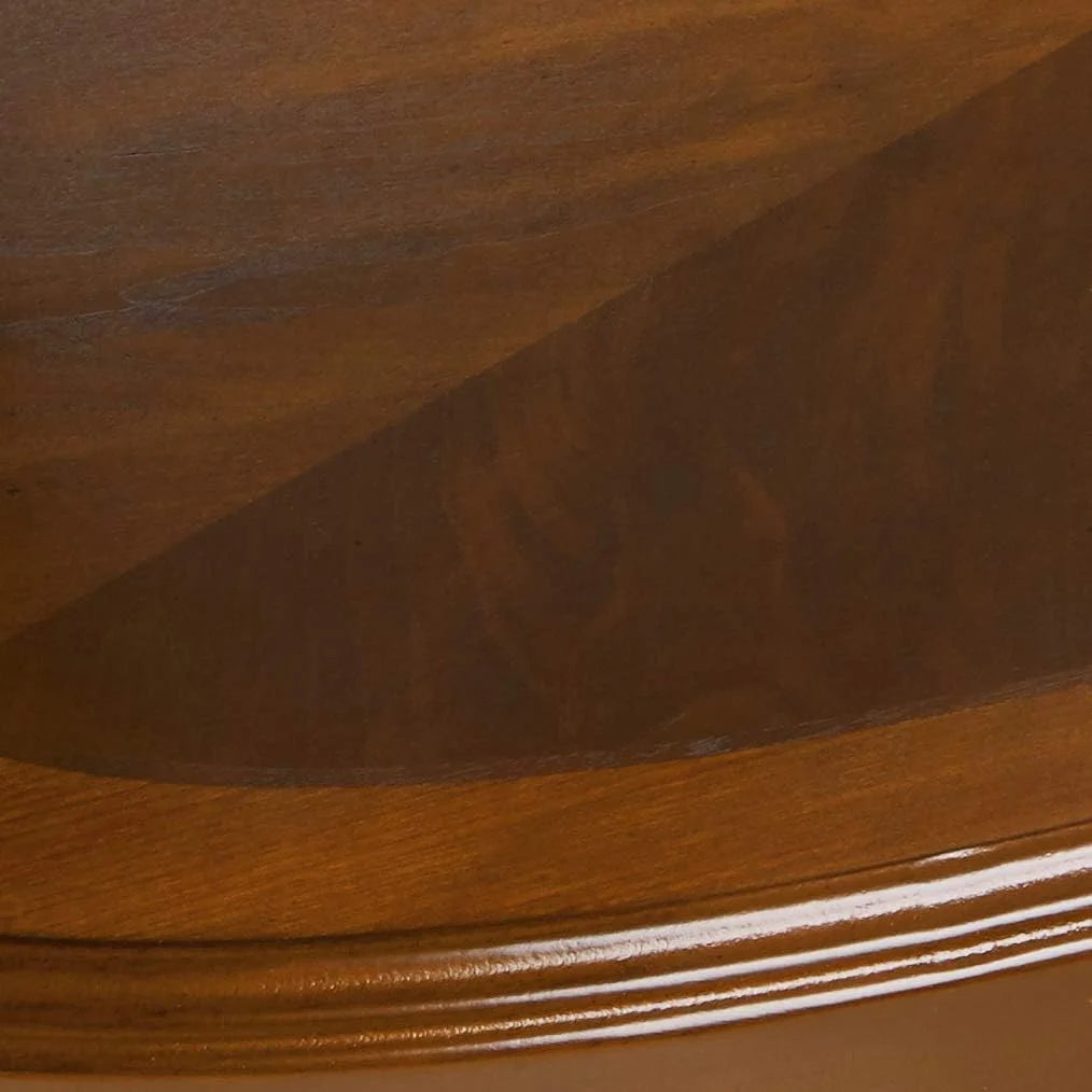 Oval Coffee Table with Glass Top and 1 Shelf K57603