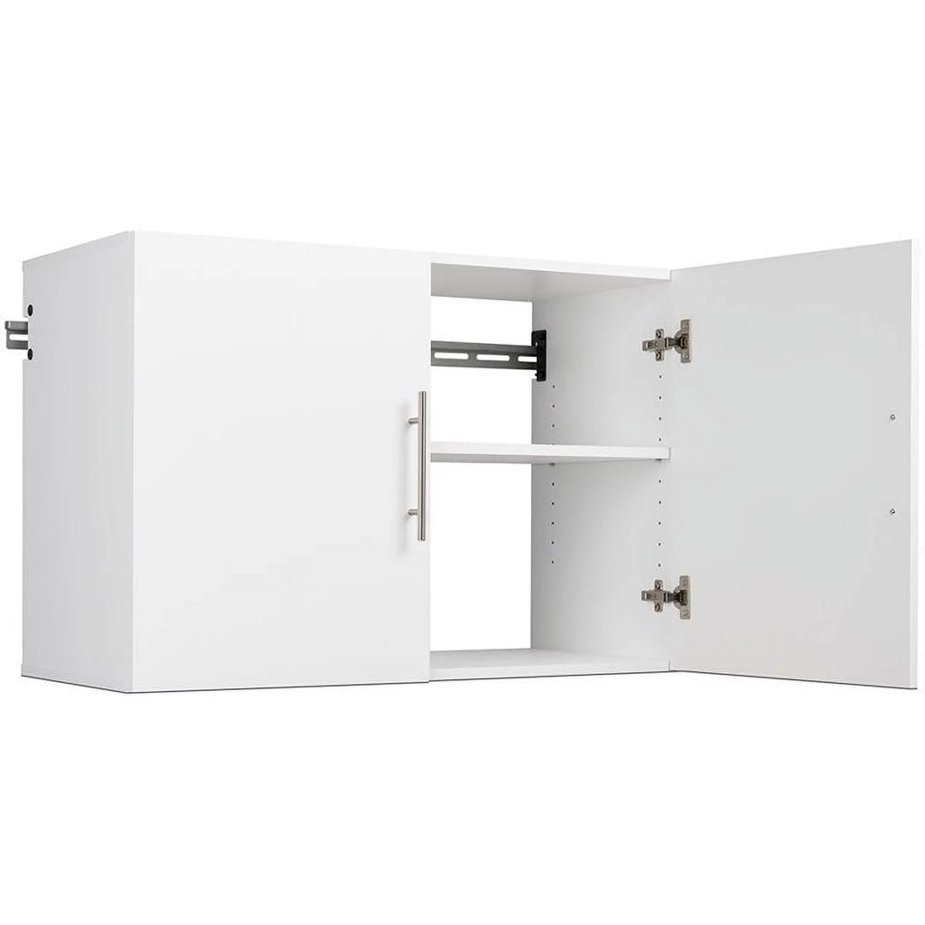 2 Piece 36" Height Wall Mounted Garage Cabinet Set in White P867