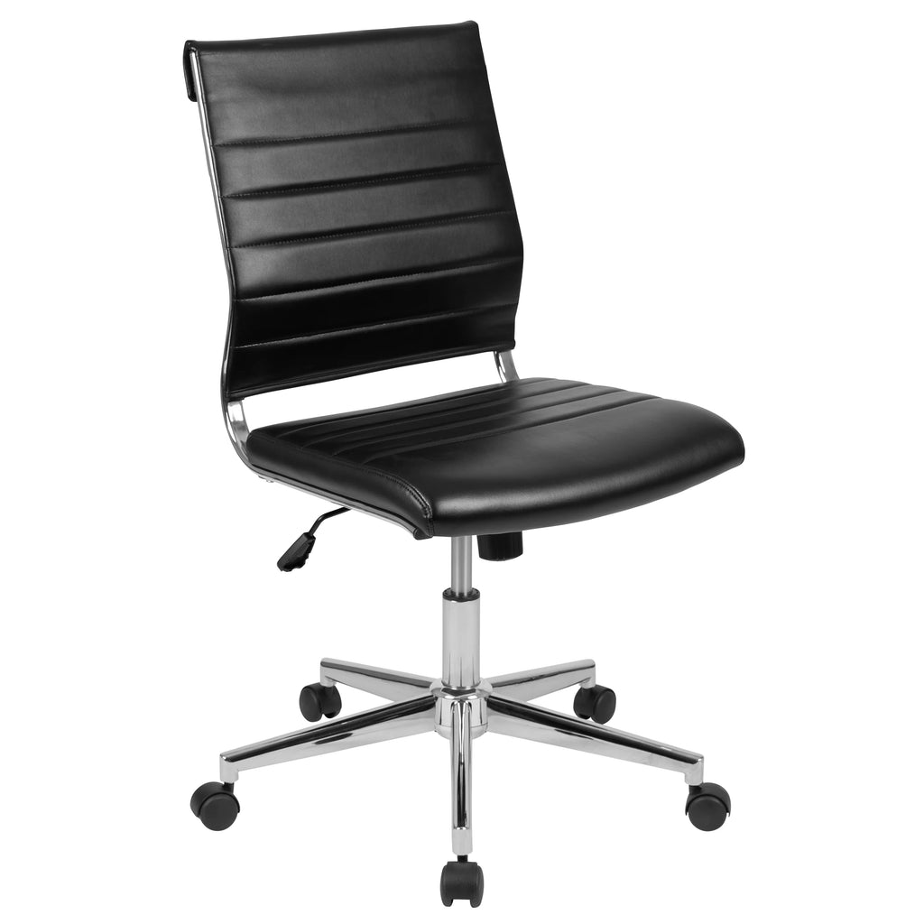 Black LeatherSoft Executive Swivel Office Chair L5872
