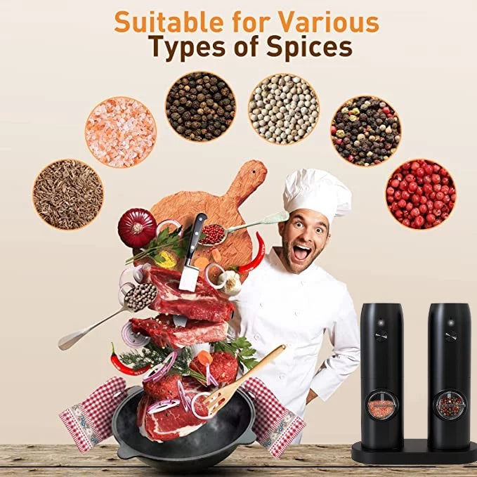 Electric Salt and Pepper Grinder Set of 2 V2330