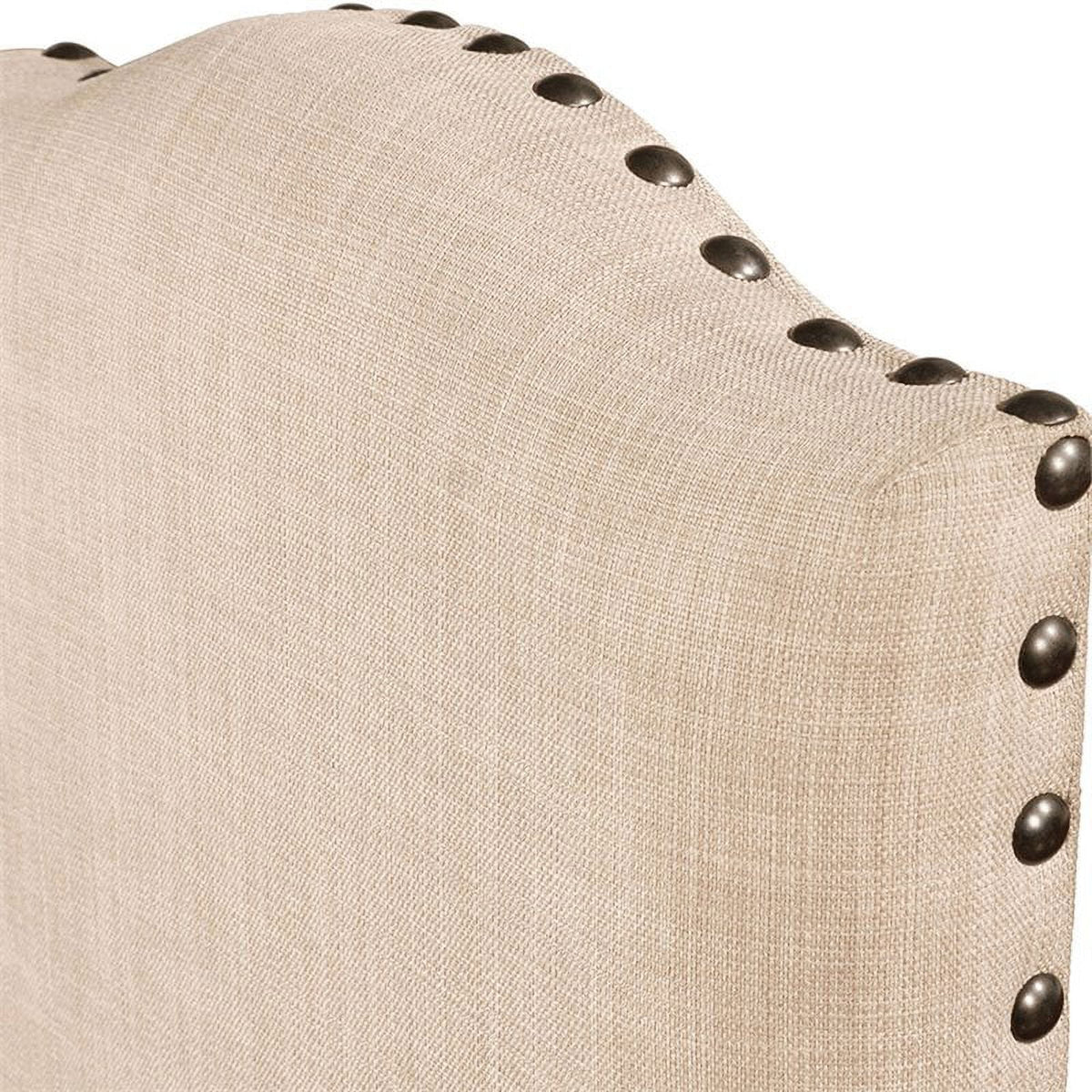 Light Oak Fabric Dining Side Chair Set of 2 I9798