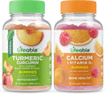 Turmeric Curcumin Calcium Vitamin D Gummies Bundle Chewable Gluten Free U1231