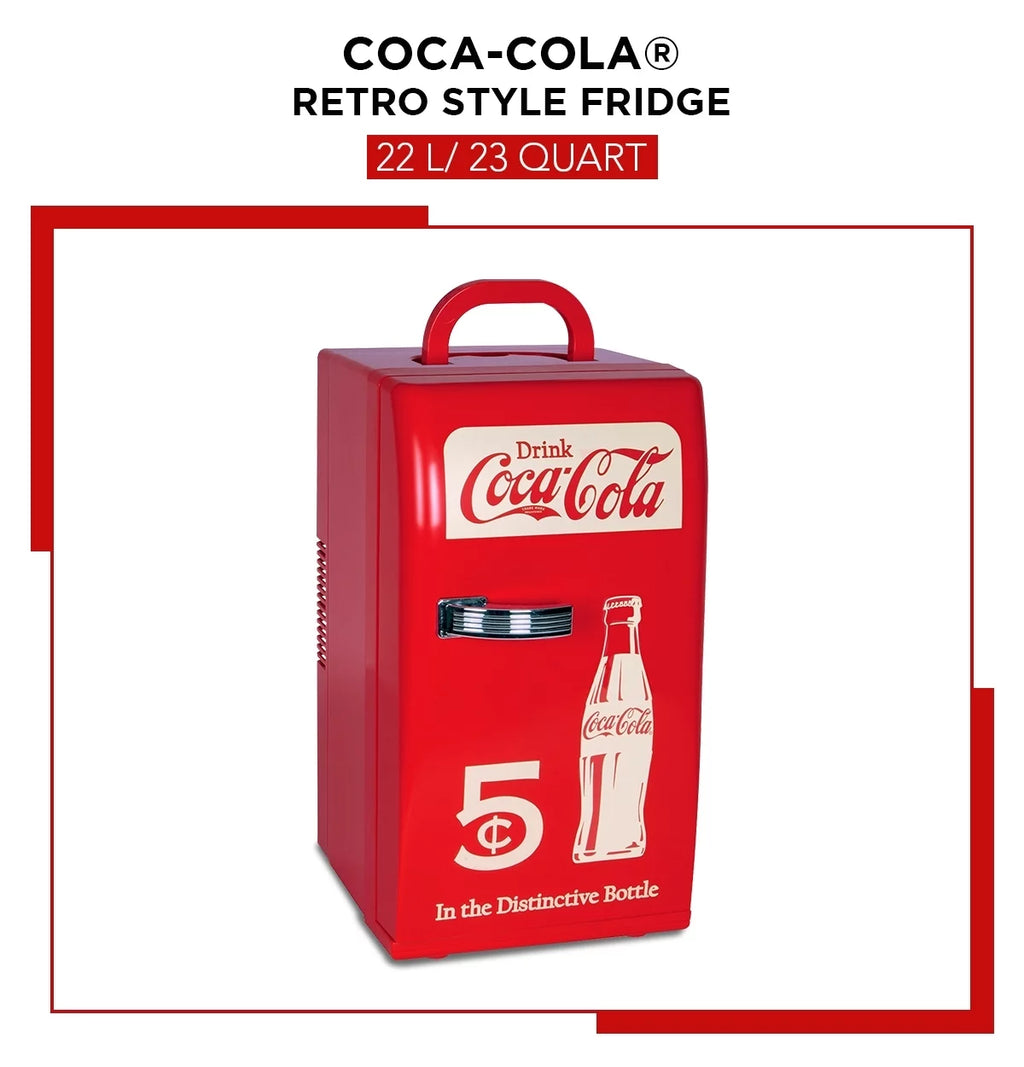 18 Can Mini Fridge Portable Cooler 23QT Refrigerator 2 shelves J677
