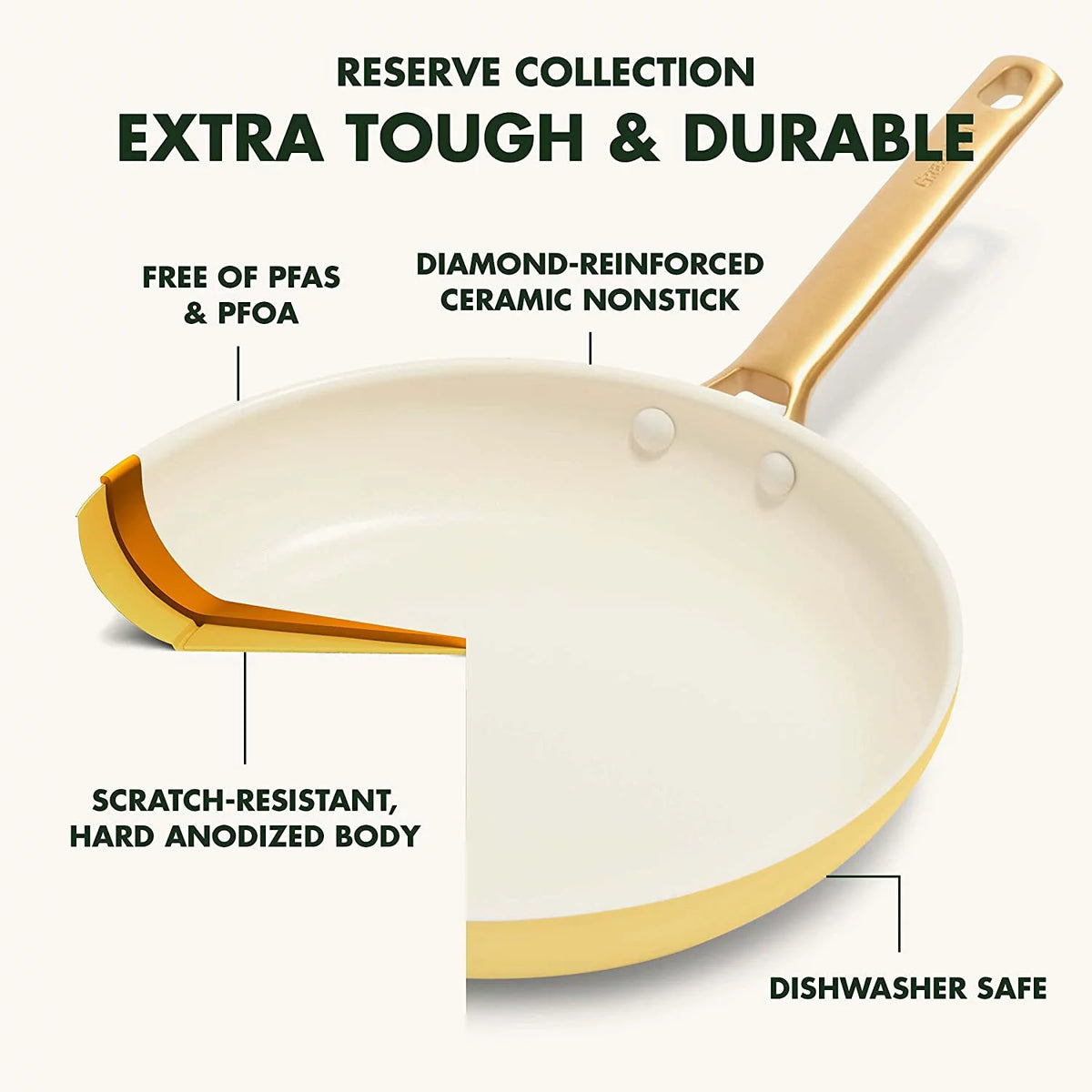 Hard Anodized Ceramic Nonstick 10 Piece Cookware Set U19227