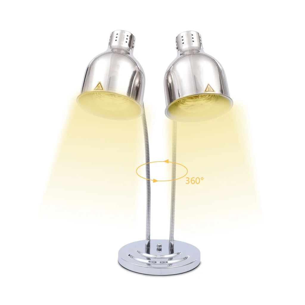 Double Head Food Heat Lamp with 250W Bulbs R2519