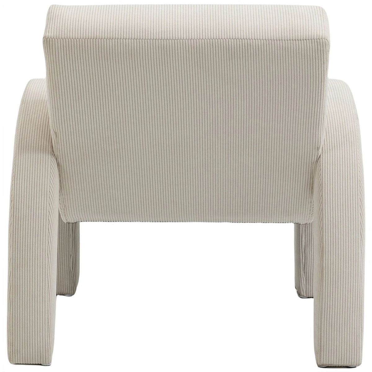 Cream Corduroy Accent Chair O3667
