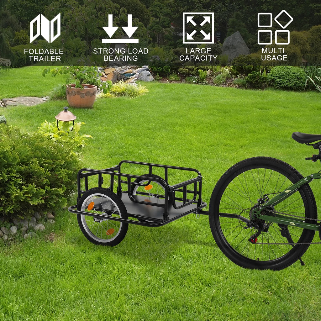 Foldable Bike Cargo Trailer with 16" Wheels E299679