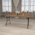 6-Foot Rectangular Wood Folding Banquet Table O336