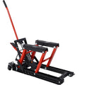 Hydraulic Motorcycle Lift Jack 1500 LBS Capacity with 4 Wheels T514