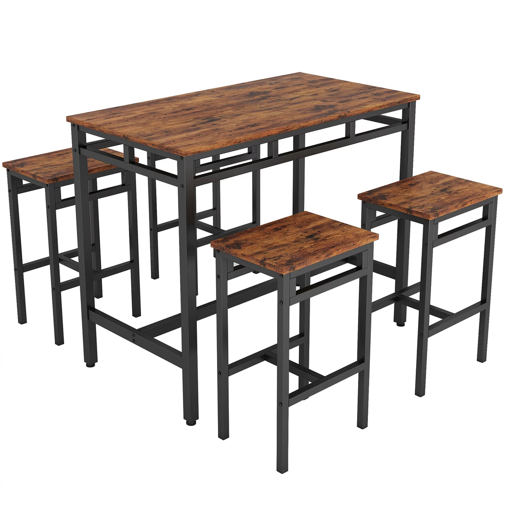 5 Piece Bar Table Set with 4 Stools M710018