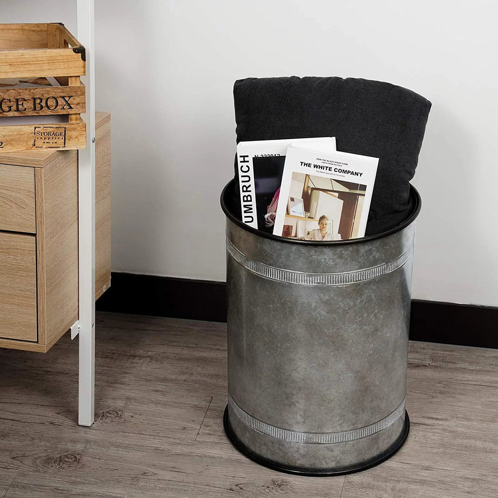 2 Piece Storage Side Table with Round Wood Lid R771