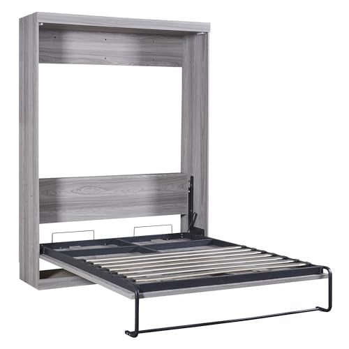 Full Size Gray Murphy Bed X356