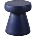 Ceramic Mushroom Outdoor Side Table 16" Navy Blue P95607