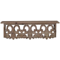Natural Fir Wood Wall Shelf 23.5" Brown Q92444
