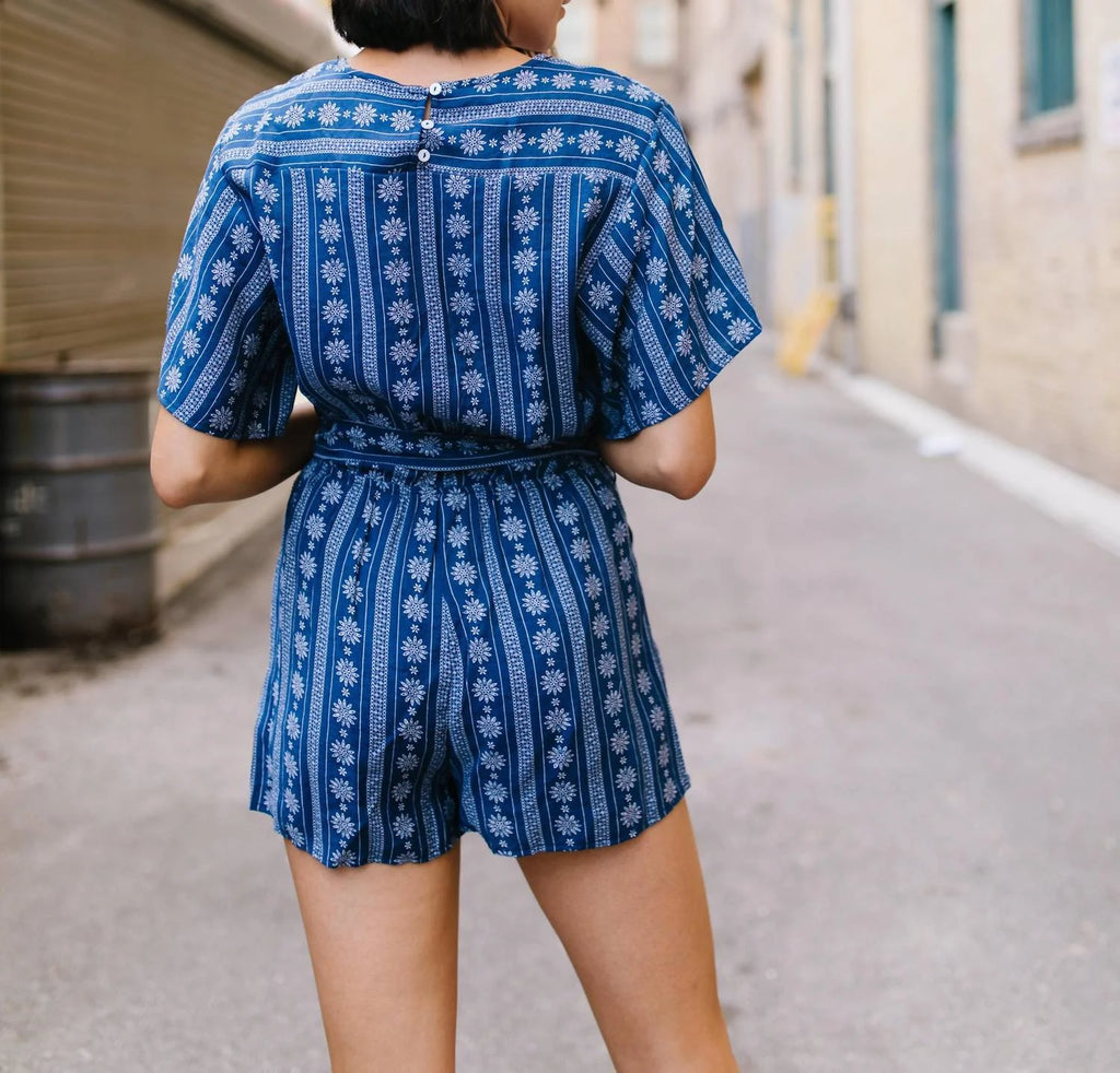 Wrap Front Romper J455