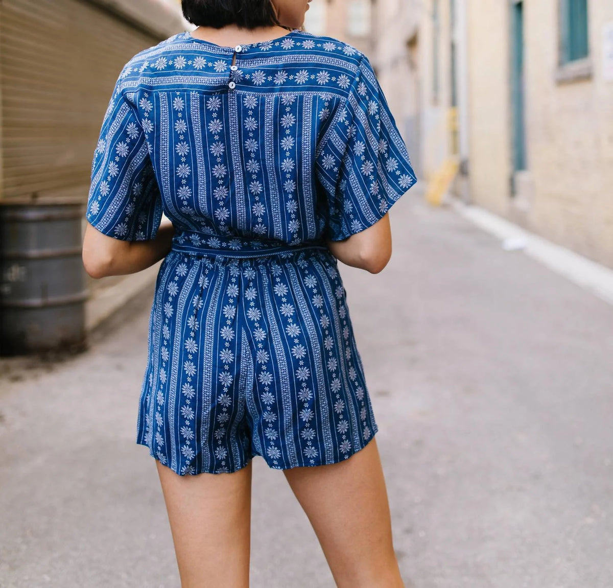Wrap Front Romper J455