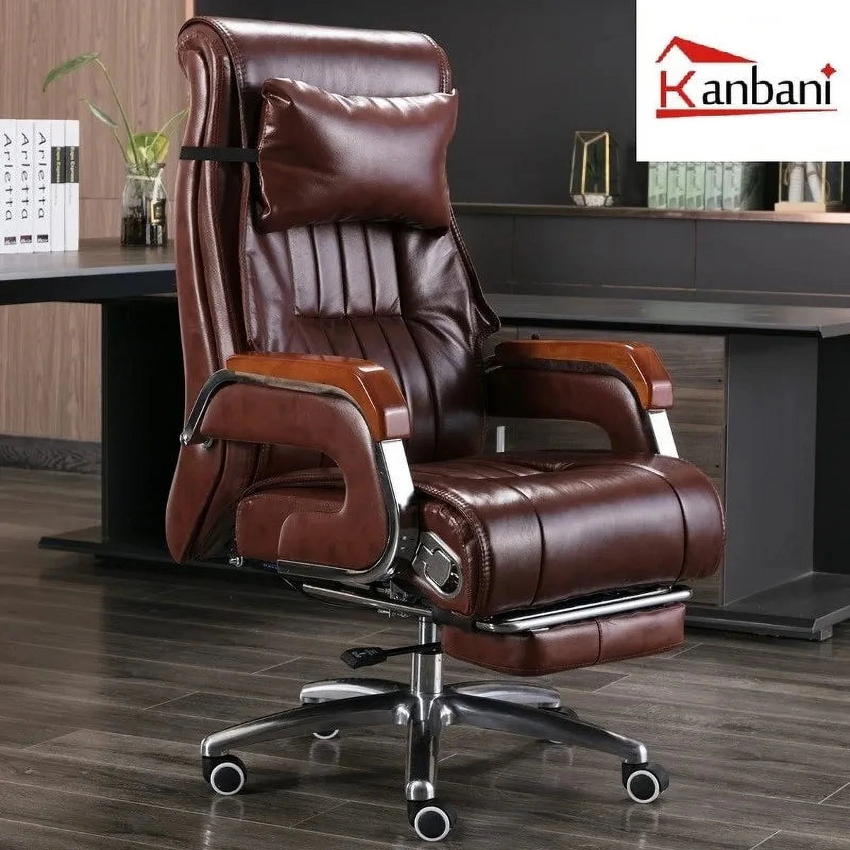 Cowhide Reclining Massage Office Chair Z53123