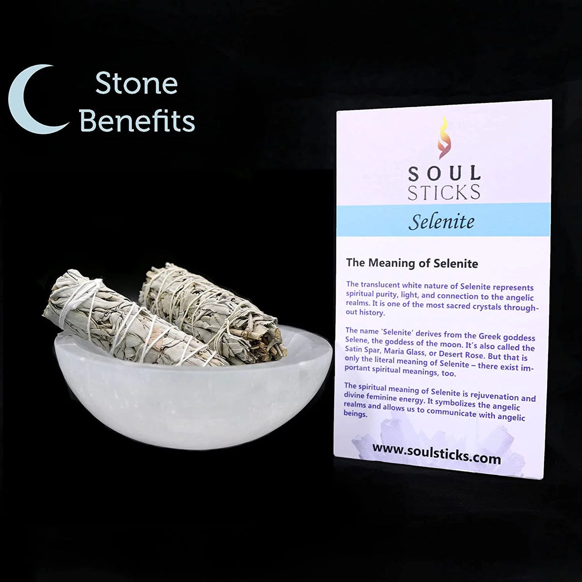 6 inch Selenite Crystal Bowl F91461