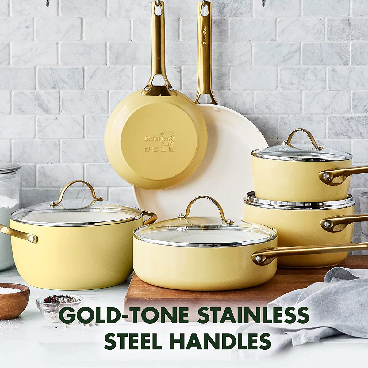 Hard Anodized Ceramic Nonstick 10 Piece Cookware Set U19227