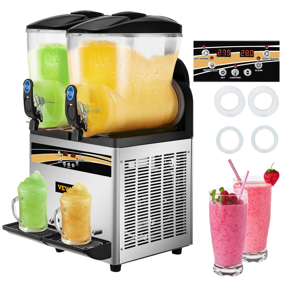 30L 1000W Stainless Steel Slushy Machine U6057