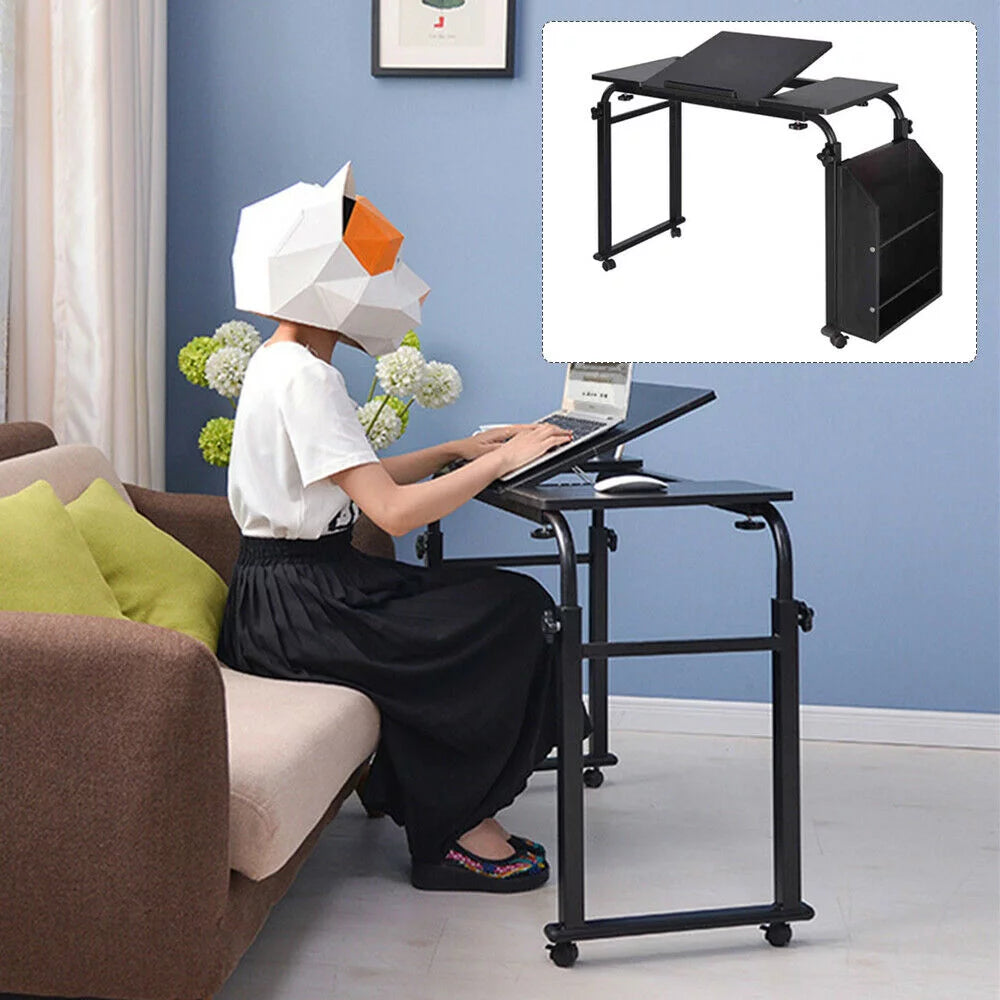 Stretchable Computer Desk with Wheels X279307