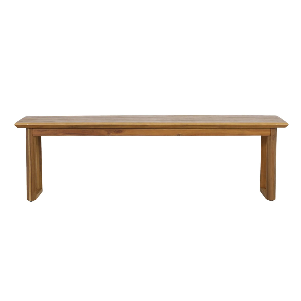 Acacia Wood Outdoor Dining Bench Set of 2 A73776