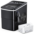 Countertop Ice Maker Machine, 26Lbs/24H Self-Cleaning, 9 Cubes in 6mins, Black M45608