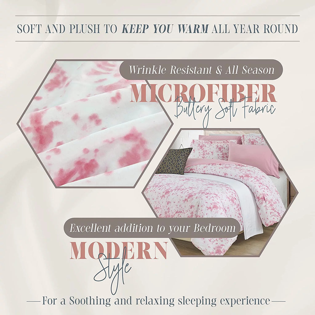10 Pc Tie-Dye Queen Comforter Set A566